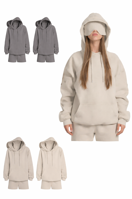 Cozy Women's Hoodie with Built-In Eye Mask for Ultimate Comfort and Style